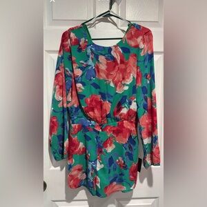 Lulu's Floral Romper NWT